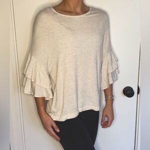 Ruffle sleeve top